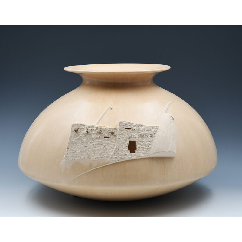 Qoyawayma, Al - Hopi Long Hair Kachina Vase