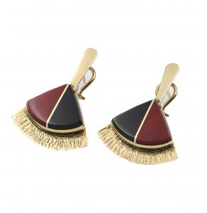 Native American Jewelry in Santa Fe MAKTIMA, DUANE – 14K GOLD EARRINGS