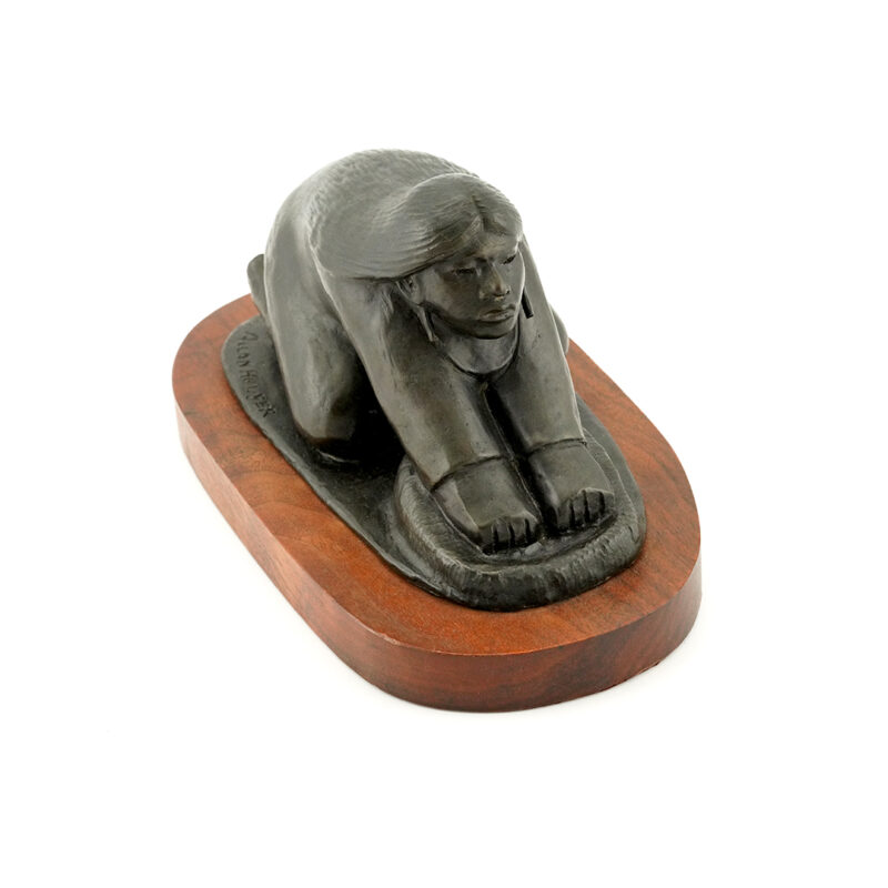 Allan Houser Apache Corn Grinder Bronze