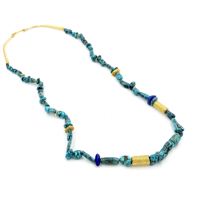 Charles Loloma Lone Mountain Fossil Necklace