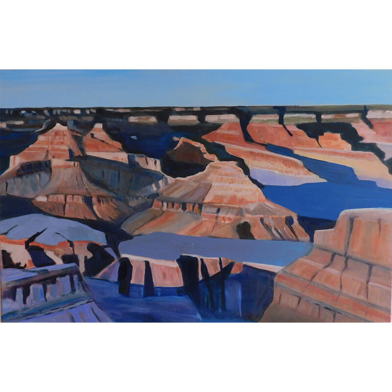 Steve Latimer "Canyon Shadows" Oil On Canvas Painting