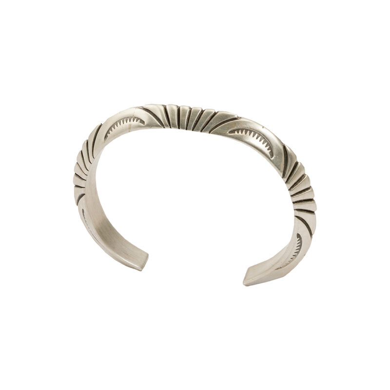 Tom Jim Sterling Silver Hand Chiseled Bracelet