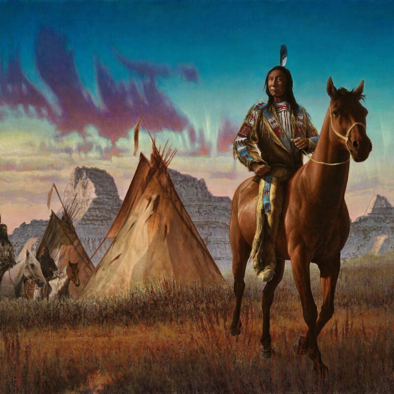 James Kirkland "Chief Red Cloud" Painting