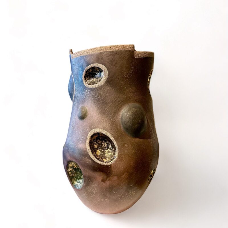 Glen Nipshank "Vessel With Circles" Pottery