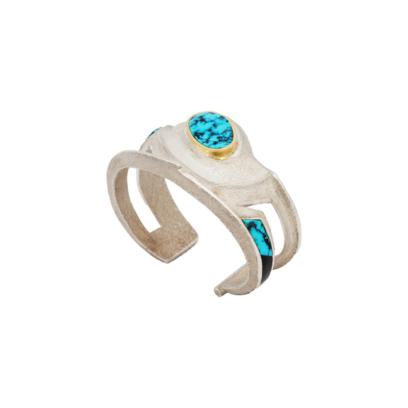 Cheyenne Haris Sterling Silver Turquoise Bracelet
