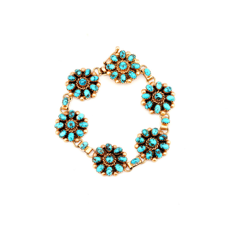 Mary Marie 14K Turquoise Link Bracelet