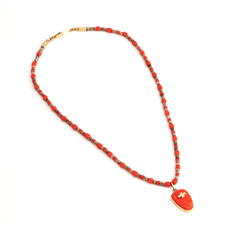 Harvey Begay Necklace With 14K Gold