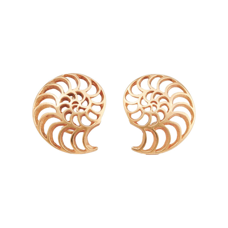 Harvey Begay 14K Gold Clip Earrings