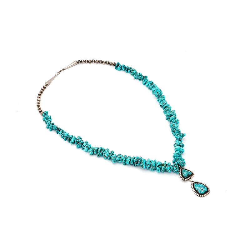 Lee Yazzie Lone Mountain Turquoise Necklace