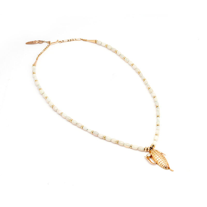 Melanie and Michael Lente Opal and 14K Gold Necklace