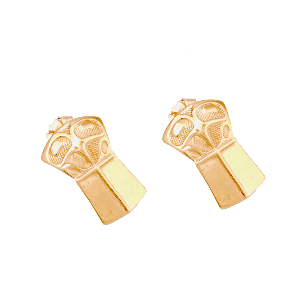 David Neel 14K Eagle Design Earrings - Image 2