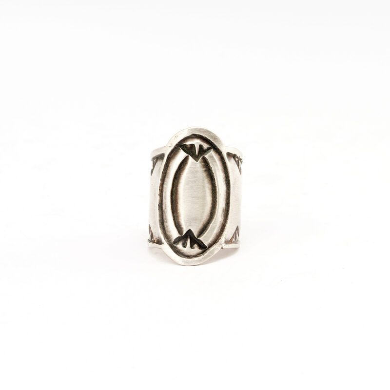 James Faks Sterling Silver Hammered Ring