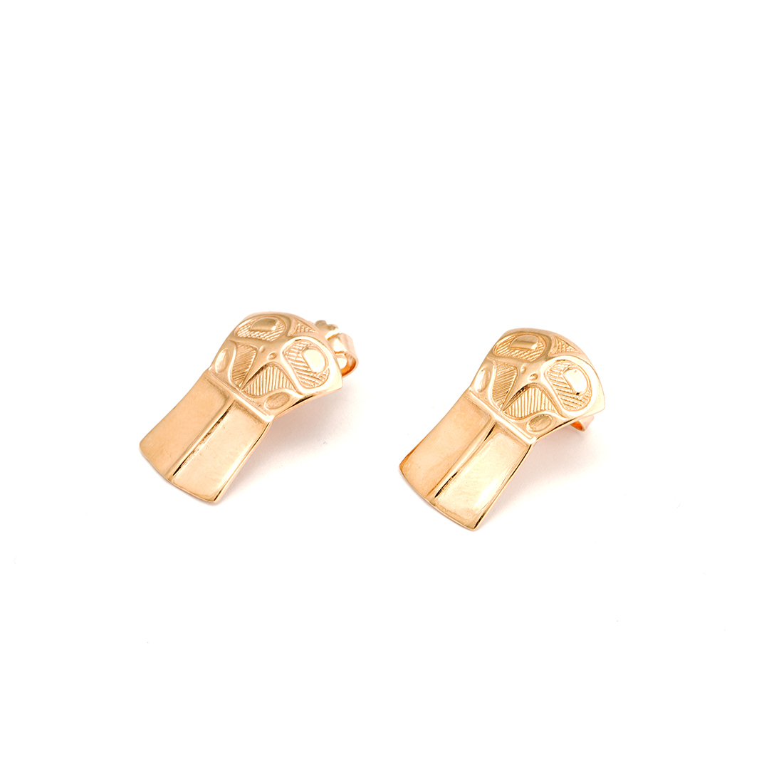 David Neel 14K Eagle Design Earrings