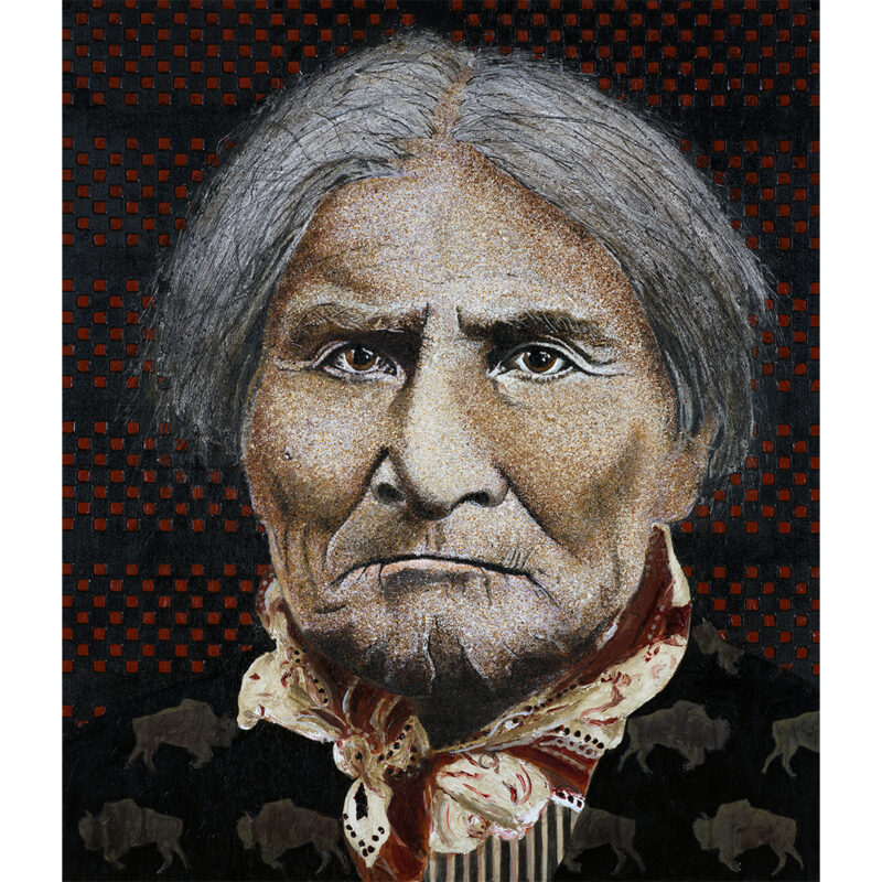 Tomas Lasansky "Geronimo" Painting On Canvas