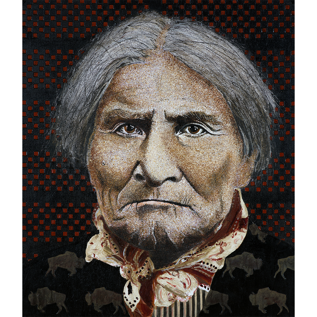 Tomas Lasansky "Geronimo" Painting On Canvas