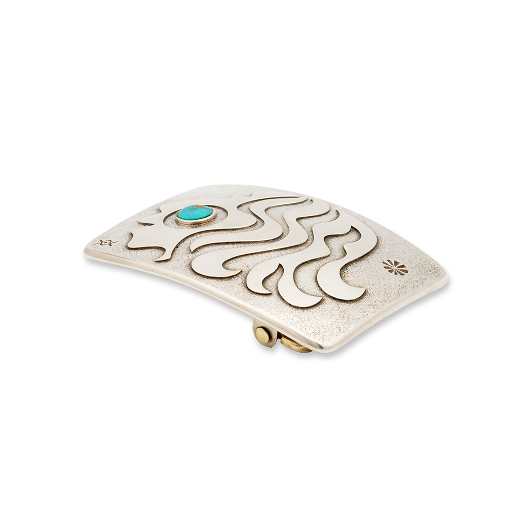 Norbert Peshlaskia Sterling Silver Belt Buckle - Image 2