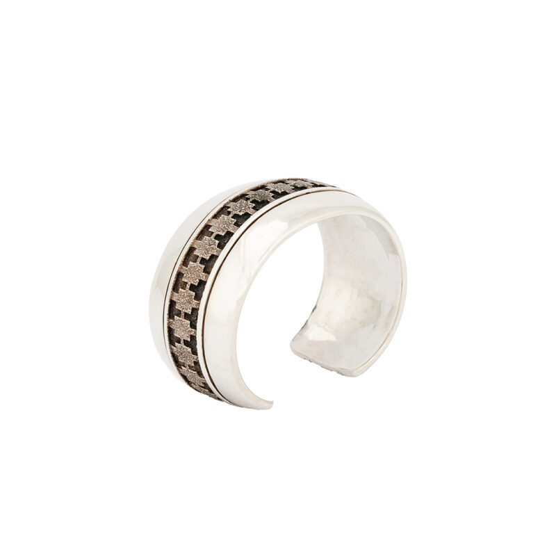 Al Joe Sterling Silver Bracelet With Design