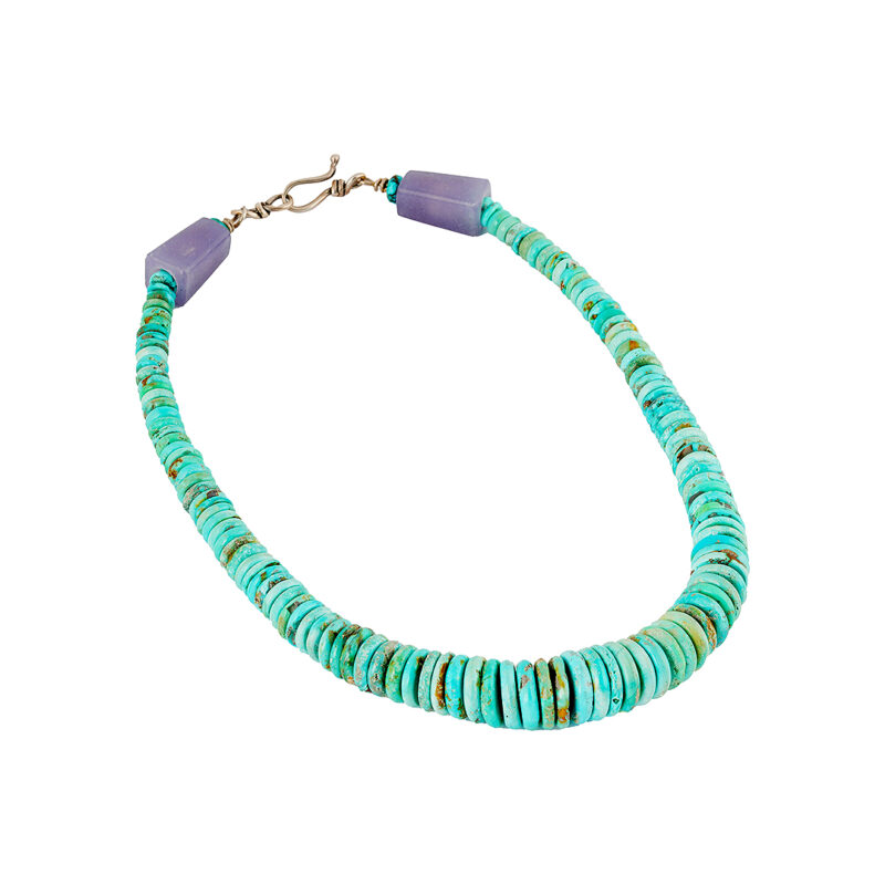 Bruce Eckhardt Turquoise Bead Necklace