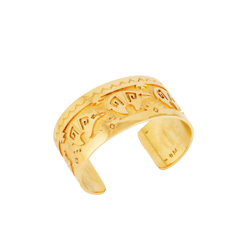 Dina Huntinghorse 18K Gold Bear Bracelet