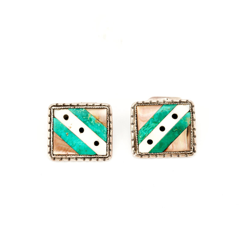 Mary Kallestewa Sterling Silver Cuff Links