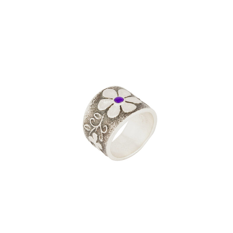Rebecca Begay Sterling Silver Sugilite Ring
