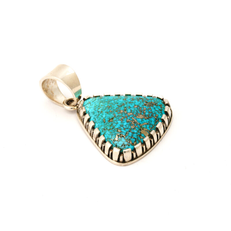 Tim Hererra Sterling Silver Turquoise Pendant
