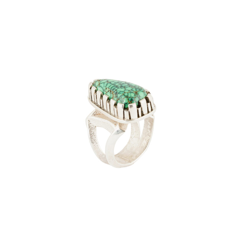 Tim Herrera Sterling Silver Turquoise Ring