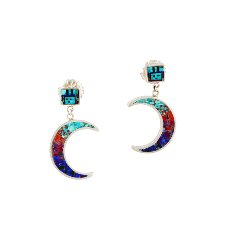 Carl and Irene Clark Sterling Silver Dangle Earrings