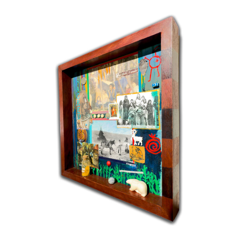 Jane Ash Poitras "Shadow Box" Mixed Media Painting