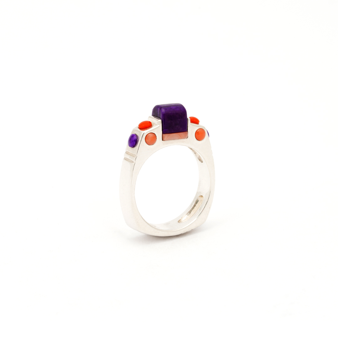 Little, James Multi-Inlay Sterling Silver Ring