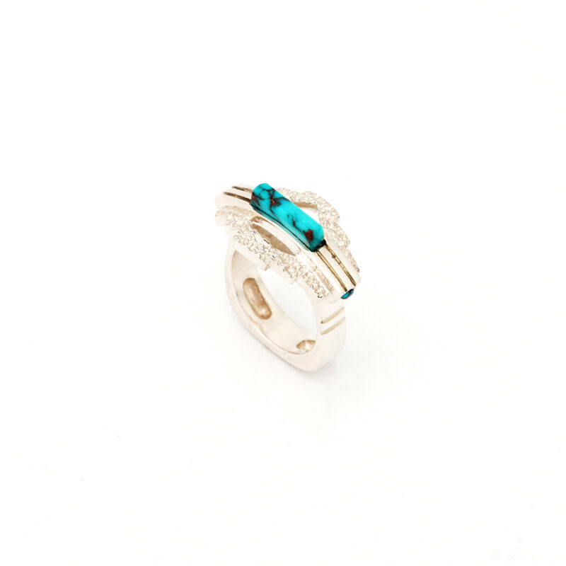 Little, James Sterling Silver Ring With Turquoise