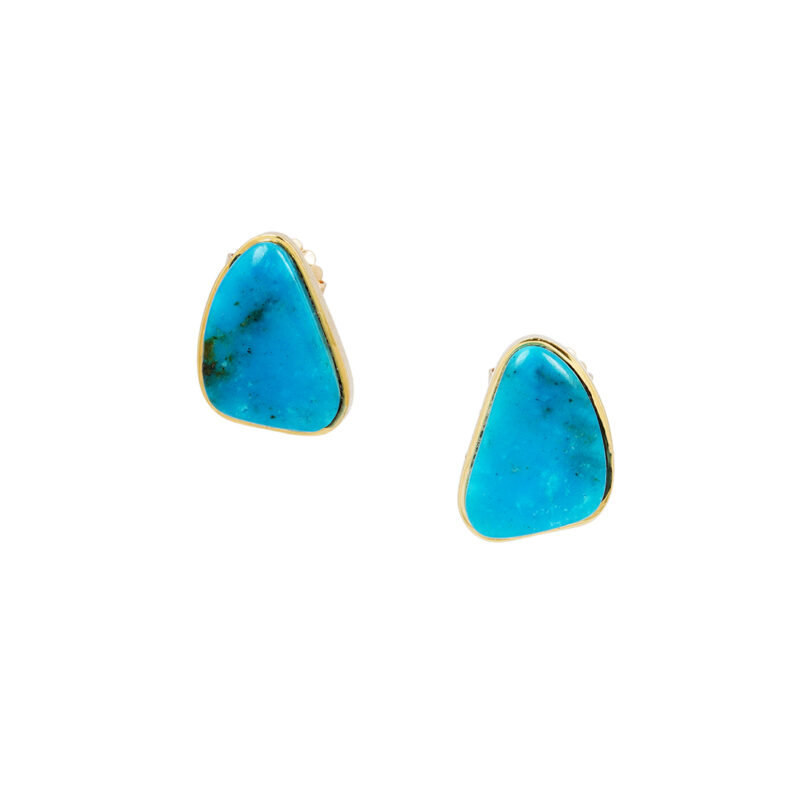 Monongya, Bo 18K Gold Stud Kingman Earrings